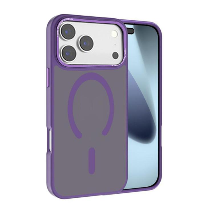 For iPhone 17 Pro Kalebol Metal Lens Frame MagSafe Frosted PC Phone Case