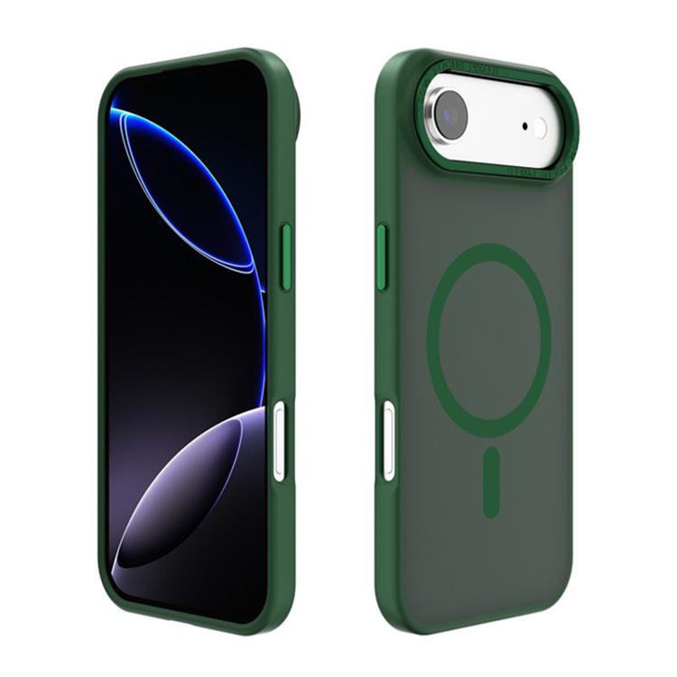 For iPhone Air Kalebol Metal Lens Frame MagSafe Frosted PC Phone Case