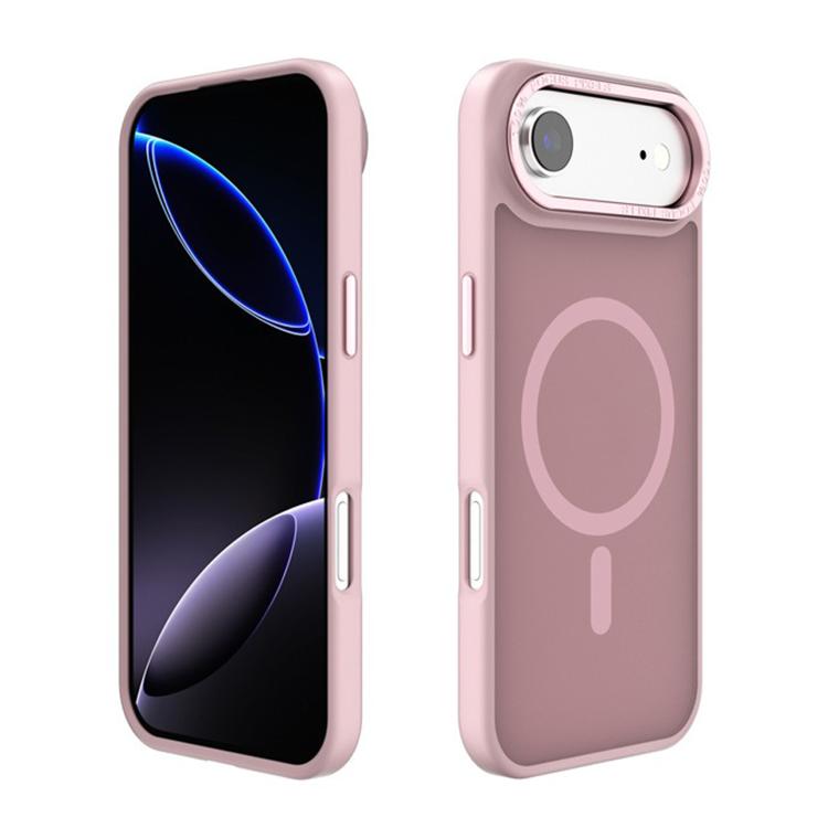 For iPhone Air Kalebol Metal Lens Frame MagSafe Frosted PC Phone Case