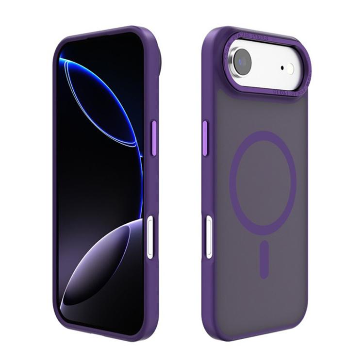 For iPhone Air Kalebol Metal Lens Frame MagSafe Frosted PC Phone Case
