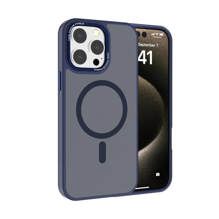 For iPhone 13 Pro Max Kalebol Metal Lens Frame MagSafe Frosted PC Phone Case