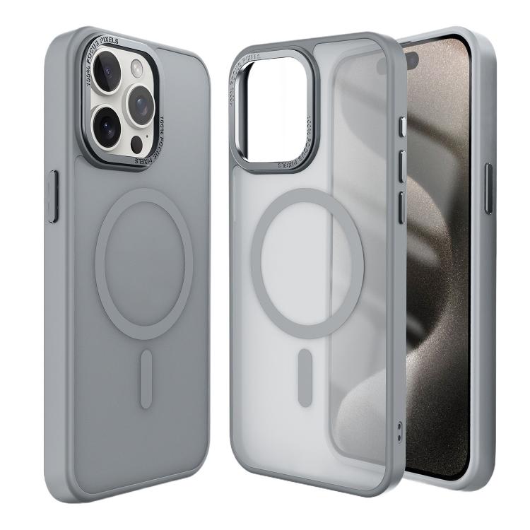 For iPhone 17 Pro Max Kalebol Metal Lens Frame MagSafe Frosted PC Phone Case