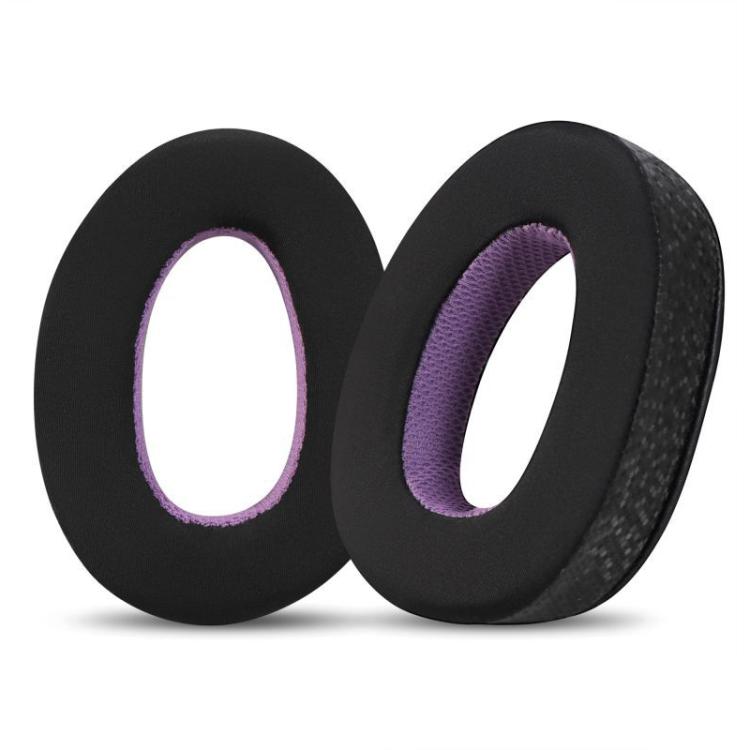 2pcs Insert Replacement Earpads For Sennheiser GSP370 / GSP300 / GSP350 / GSP305 / GSP301, Material:Magic Ice Leather - Black Purple