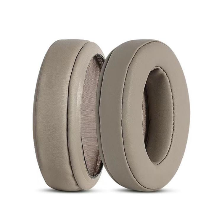 2pcs Insert Replacement Earpads For Sennheiser HD4.30 / HD350BT / HD400s / HD420s / HD458BT / HD300 / HD4.50 / HD4.40BT, Material:Protein Leather Apricot