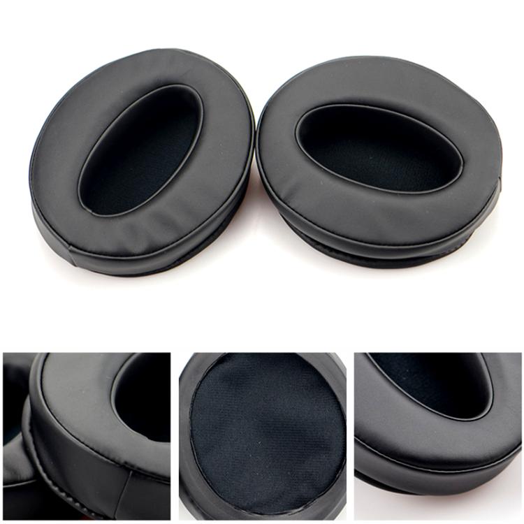 2pcs Insert Replacement Earpads For Sennheiser HD4.30 / HD350BT / HD400s / HD420s / HD458BT / HD300 / HD4.50 / HD4.40BT, Material:Lambskin Black