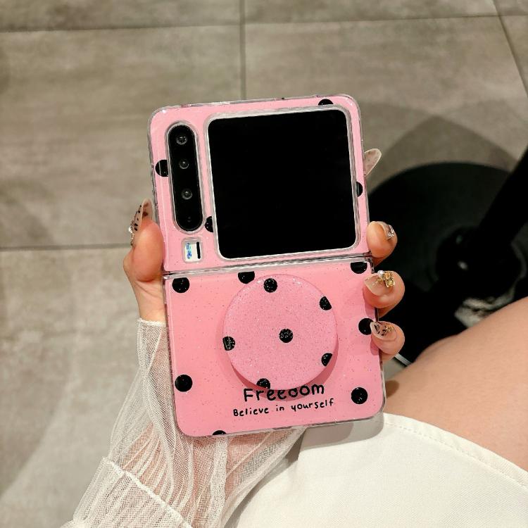 For Huawei Pura X Glitter Powder Dots Pattern Phone Case with Holder