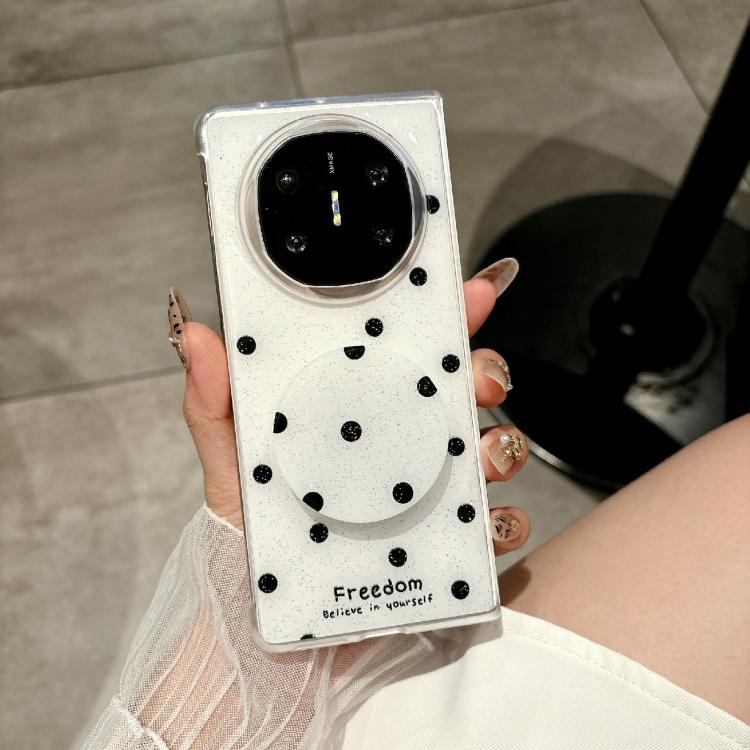 For Huawei Mate X6 Glitter Powder Dots Pattern Phone Case with Holder