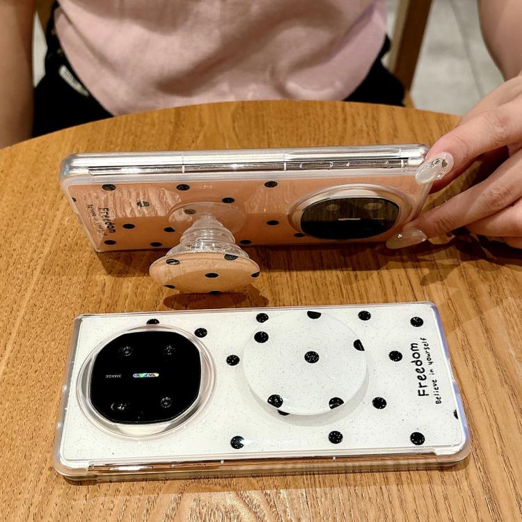 For Huawei Mate X6 Glitter Powder Dots Pattern Phone Case with Holder