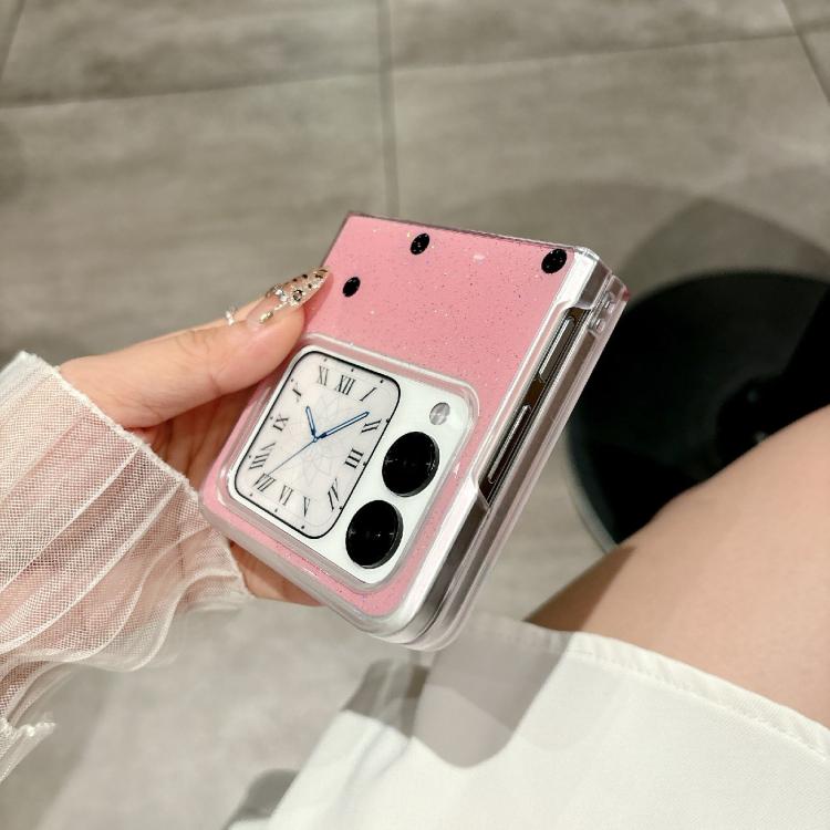 For Huawei Nova Flip Glitter Powder Dots Pattern Phone Case with Holder