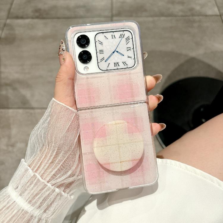 For Huawei Nova Flip Glitter Powder Dots Pattern Phone Case with Holder