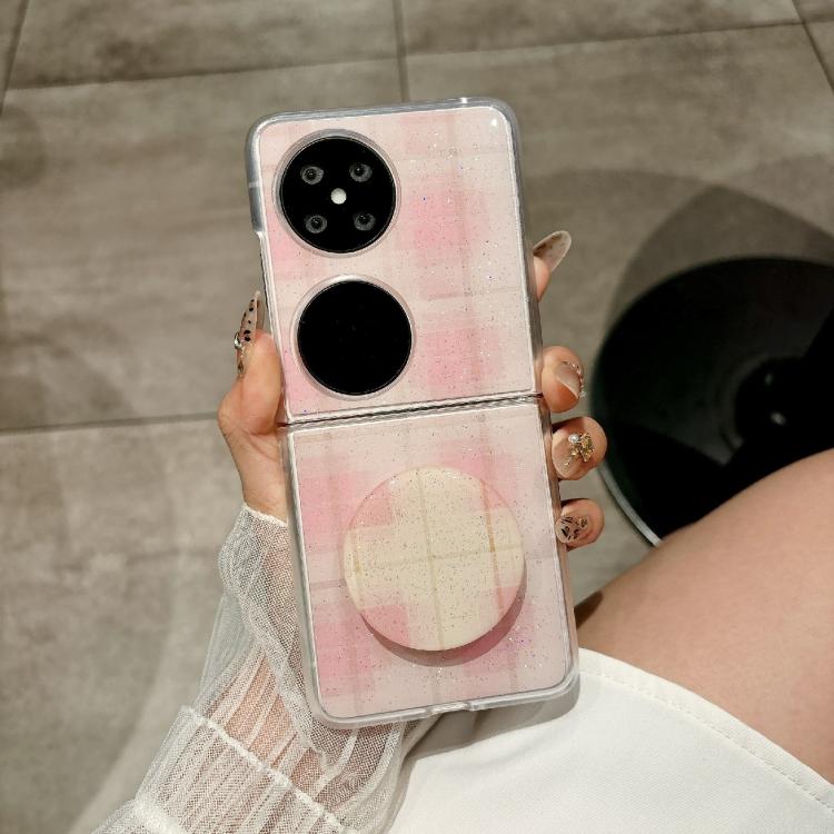 For Huawei Pocket 2 Glitter Powder Dots Pattern Phone Case with Holder