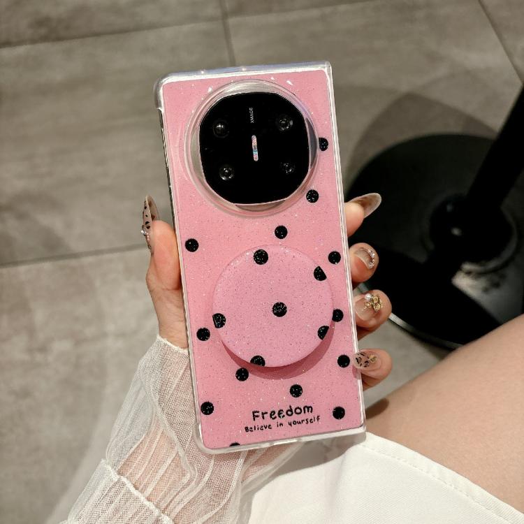 For Huawei Mate X3 / X5 Glitter Powder Dots Pattern Phone Case with Holder