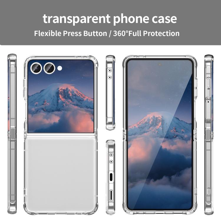For Samsung Galaxy Z Flip7 5G PC Hybrid TPU Airbag Shockproof Phone Case
