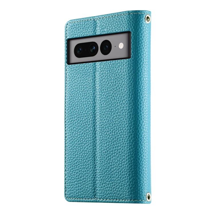 For Google Pixel 7 Pro Stitching Multi-card Zipper Wallet Leather Phone Case with Short Strap