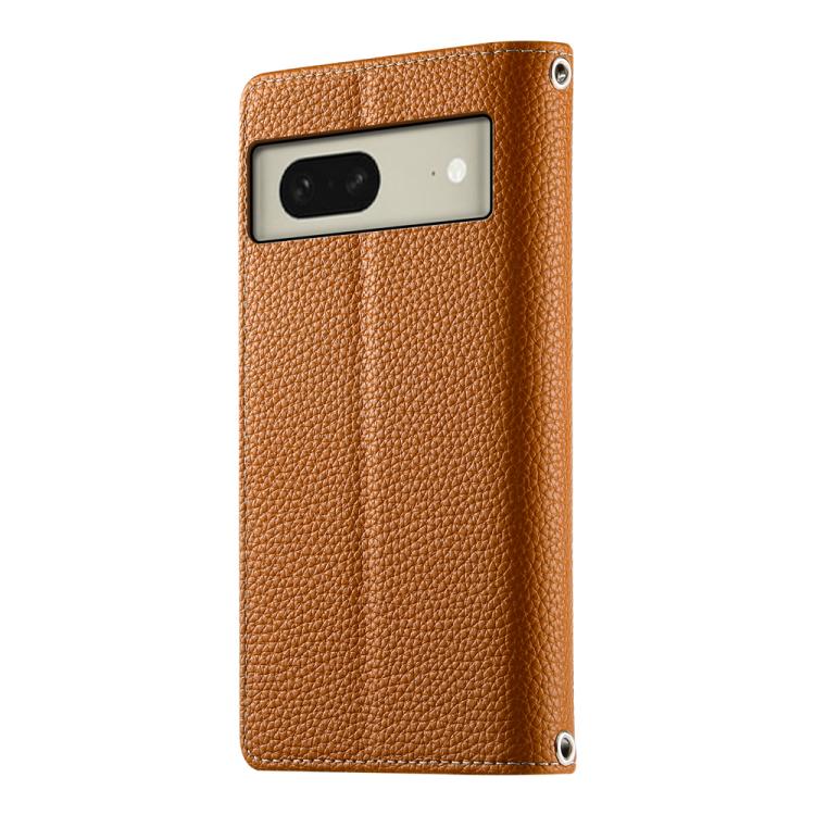 For Google Pixel 8 Stitching Multi-card Zipper Wallet Leather Phone Case with Short Strap