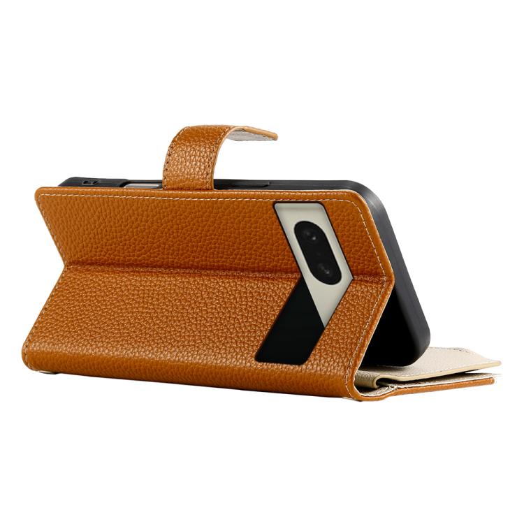 For Google Pixel 8 Stitching Multi-card Zipper Wallet Leather Phone Case with Short Strap