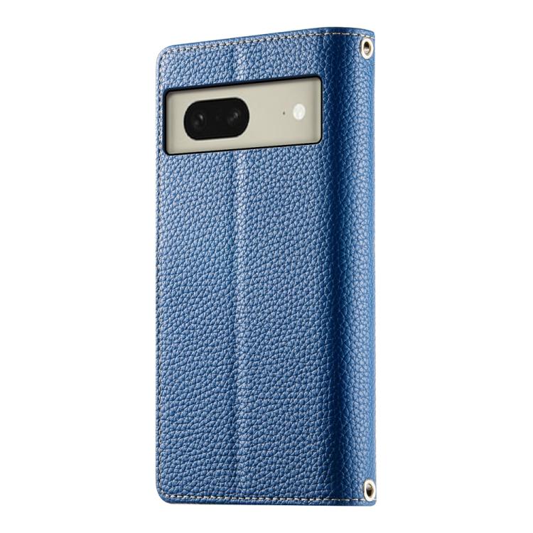 For Google Pixel 8 Stitching Multi-card Zipper Wallet Leather Phone Case with Short Strap