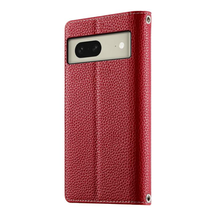 For Google Pixel 8 Stitching Multi-card Zipper Wallet Leather Phone Case with Short Strap