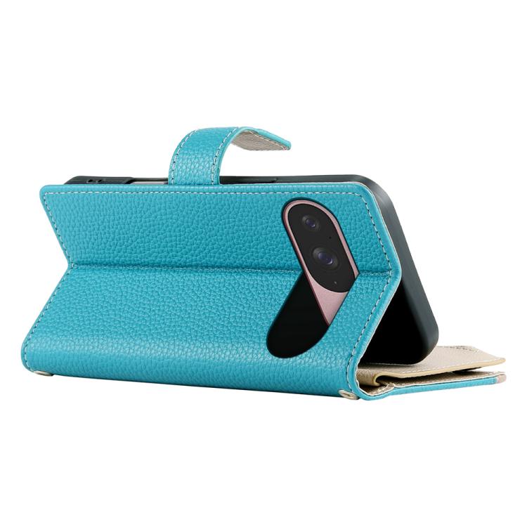 For Google Pixel 9 / 9 Pro / 10 / 10 Pro Stitching Multi-card Zipper Wallet Leather Phone Case with Short Strap