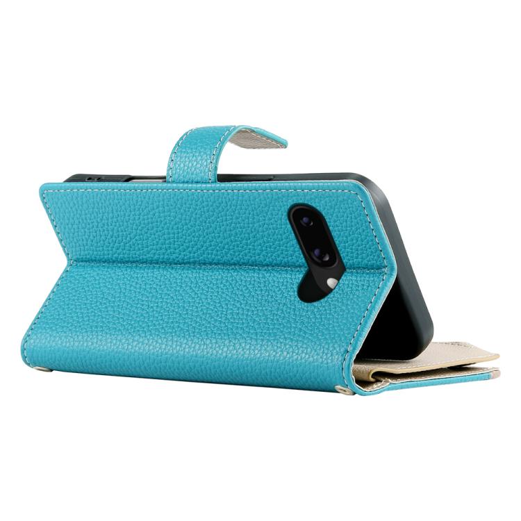 For Google Pixel 9a Stitching Multi-card Zipper Wallet Leather Phone Case with Short Strap
