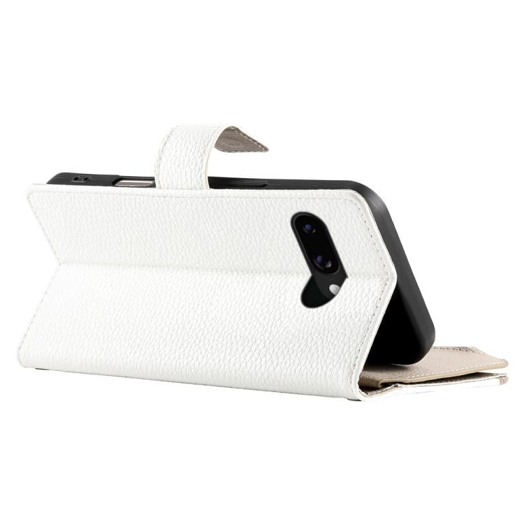 For Google Pixel 9a Stitching Multi-card Zipper Wallet Leather Phone Case with Short Strap