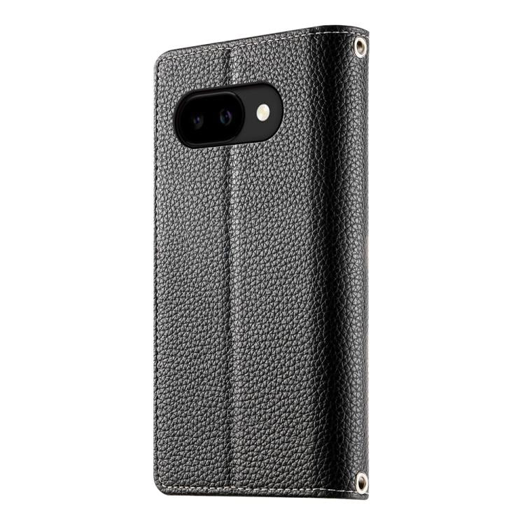 For Google Pixel 10a Stitching Multi-card Zipper Wallet Leather Phone Case with Short Strap