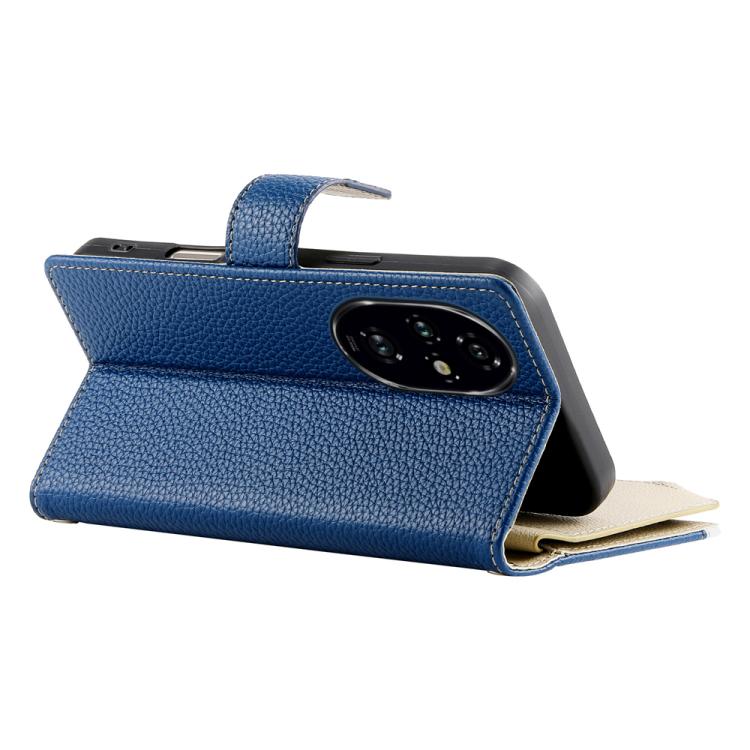 For Honor 200 Pro Stitching Multi-card Zipper Wallet Leather Phone Case with Short Strap