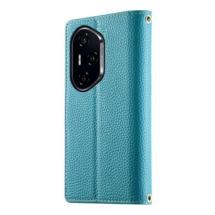 For Honor 300 Pro / Honor 300 Ultra Stitching Multi-card Zipper Wallet Leather Phone Case with Short Strap