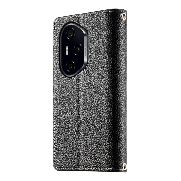 For Honor 300 Pro / Honor 300 Ultra Stitching Multi-card Zipper Wallet Leather Phone Case with Short Strap