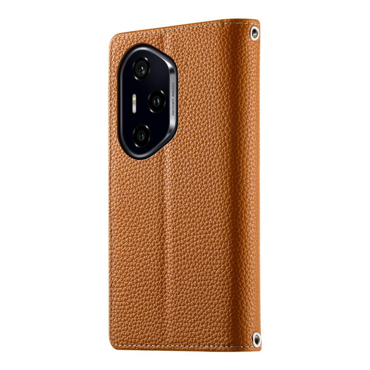 For Honor 300 Pro / Honor 300 Ultra Stitching Multi-card Zipper Wallet Leather Phone Case with Short Strap