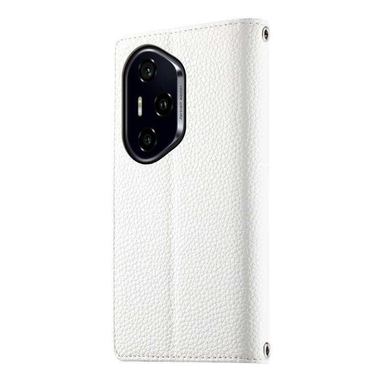 For Honor 300 Pro / Honor 300 Ultra Stitching Multi-card Zipper Wallet Leather Phone Case with Short Strap