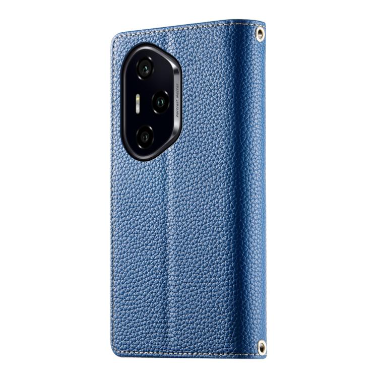 For Honor 300 Pro / Honor 300 Ultra Stitching Multi-card Zipper Wallet Leather Phone Case with Short Strap