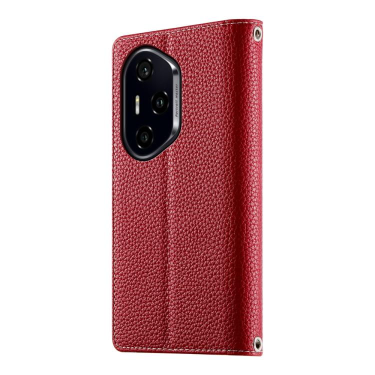 For Honor 300 Pro / Honor 300 Ultra Stitching Multi-card Zipper Wallet Leather Phone Case with Short Strap