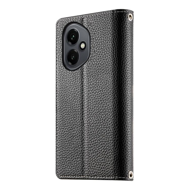 For Honor 400 Global 156.5mm Stitching Multi-card Zipper Wallet Leather Phone Case with Short Strap