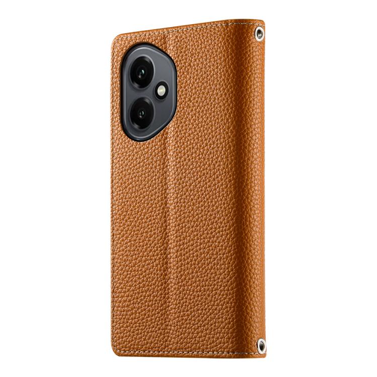 For Honor 400 Global 156.5mm Stitching Multi-card Zipper Wallet Leather Phone Case with Short Strap
