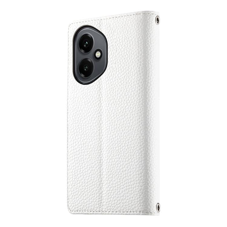 For Honor 400 Global 156.5mm Stitching Multi-card Zipper Wallet Leather Phone Case with Short Strap