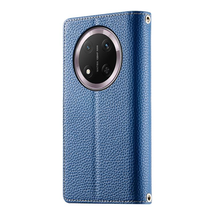 For Honor X9c / Magic7 Lite Stitching Multi-card Zipper Wallet Leather Phone Case with Short Strap