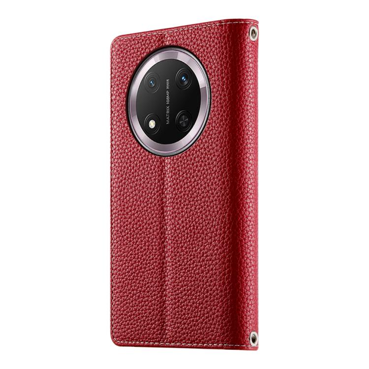 For Honor X9c / Magic7 Lite Stitching Multi-card Zipper Wallet Leather Phone Case with Short Strap