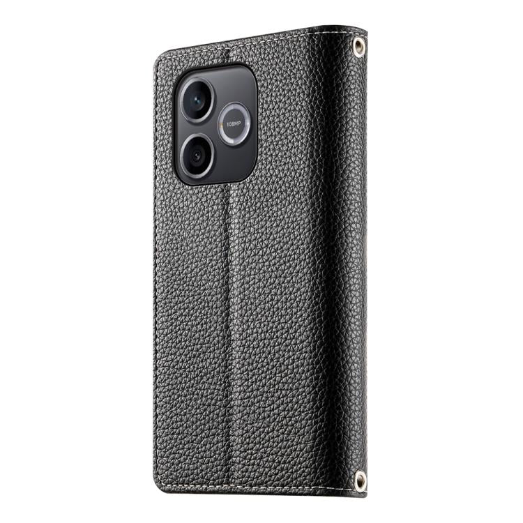 For Honor 600 Lite Global Stitching Multi-card Zipper Wallet Leather Phone Case with Short Strap
