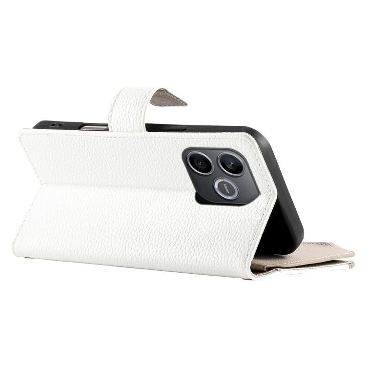 For Honor 600 Lite Global Stitching Multi-card Zipper Wallet Leather Phone Case with Short Strap