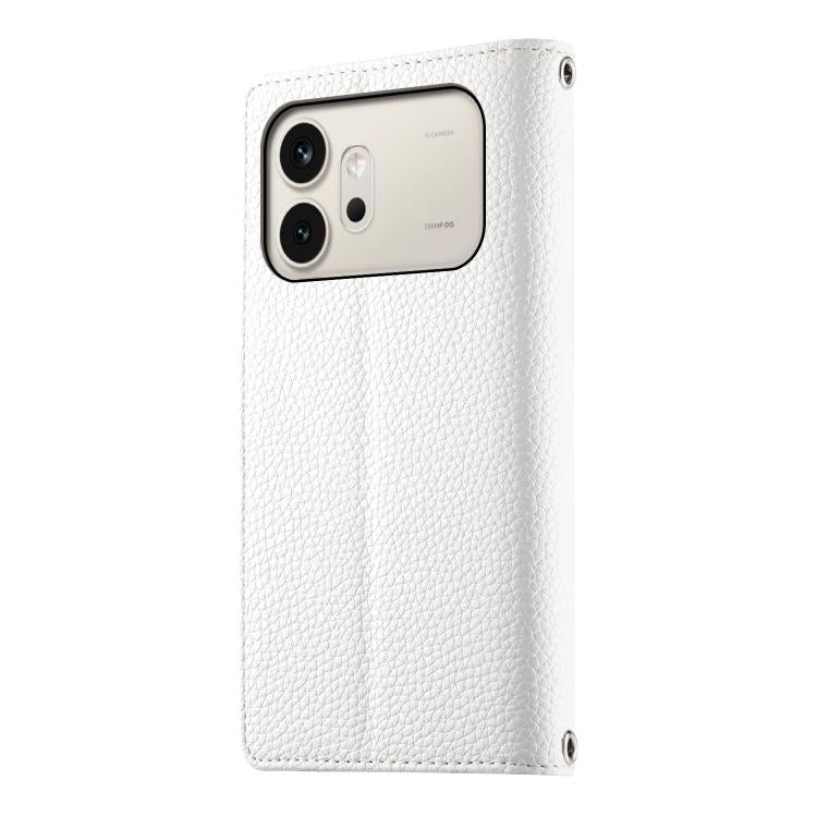 For Honor 600 Global / 600 Pro Global Stitching Multi-card Zipper Wallet Leather Phone Case with Short Strap