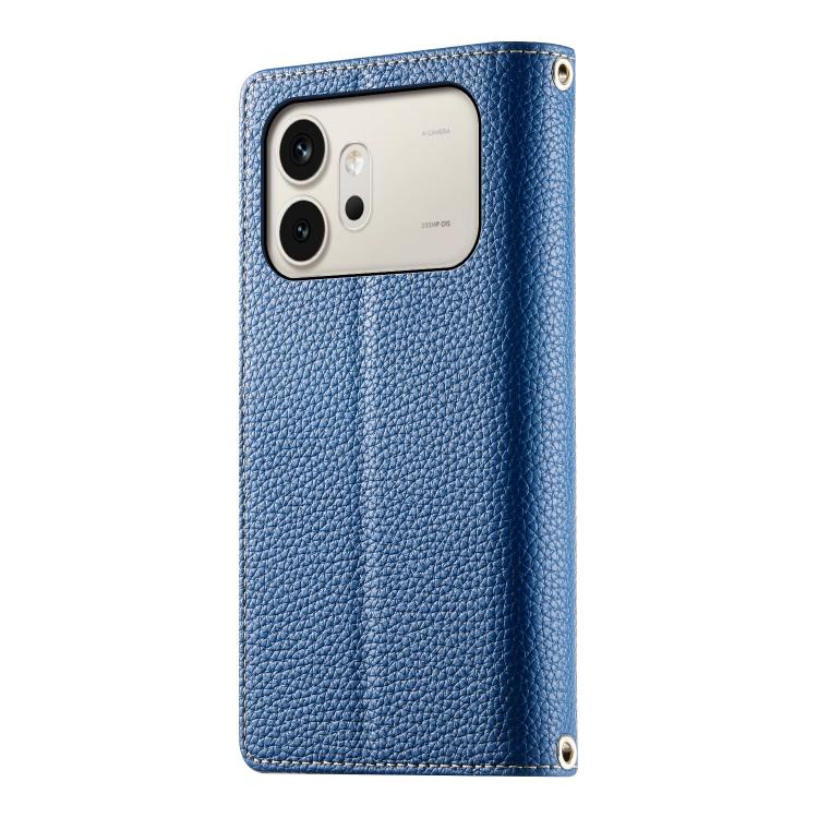For Honor 600 Global / 600 Pro Global Stitching Multi-card Zipper Wallet Leather Phone Case with Short Strap