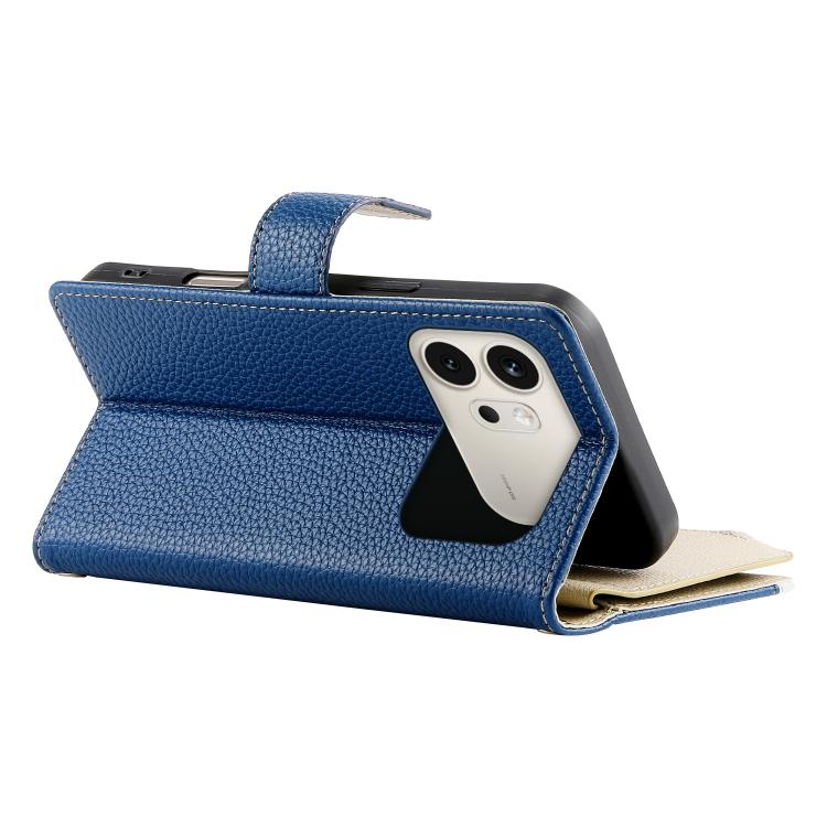 For Honor 600 Global / 600 Pro Global Stitching Multi-card Zipper Wallet Leather Phone Case with Short Strap