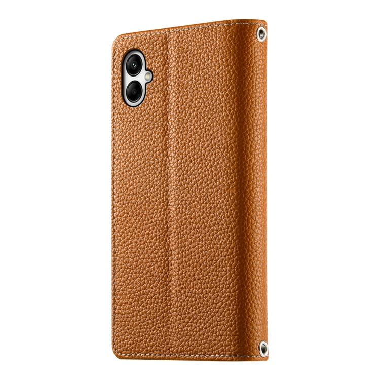 For Samsung Galaxy A05 Stitching Multi-card Zipper Wallet Leather Phone Case with Short Strap