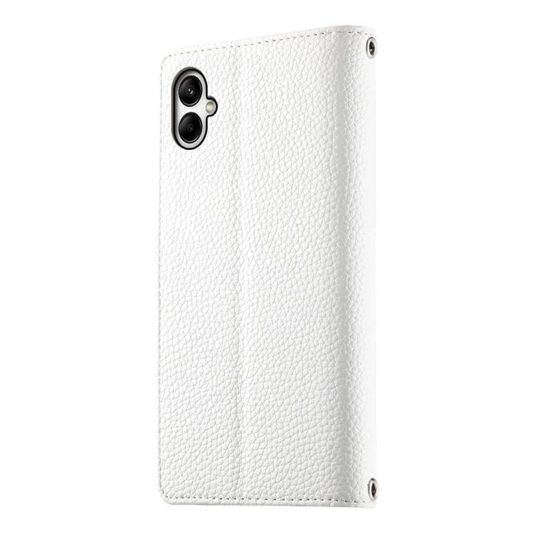 For Samsung Galaxy A05 Stitching Multi-card Zipper Wallet Leather Phone Case with Short Strap
