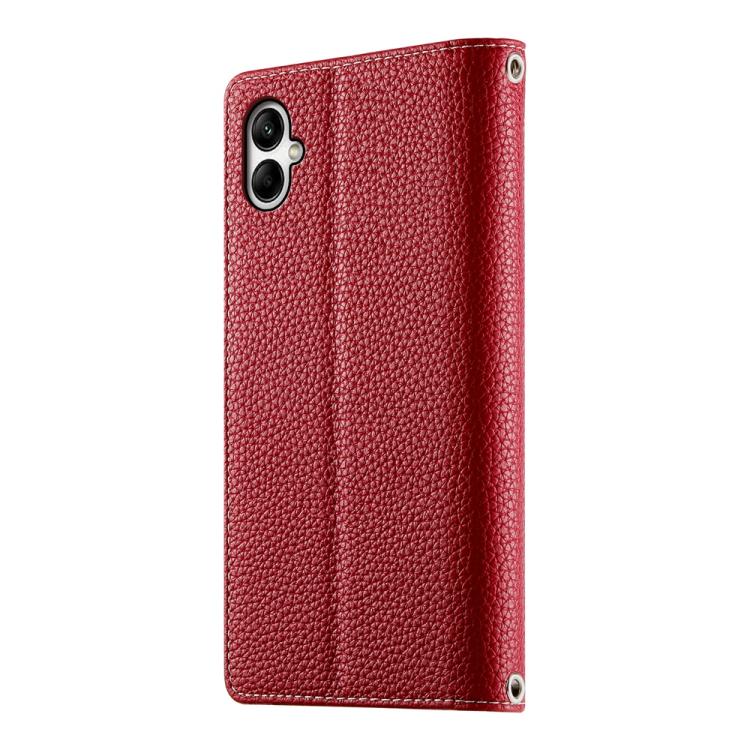 For Samsung Galaxy A05 Stitching Multi-card Zipper Wallet Leather Phone Case with Short Strap