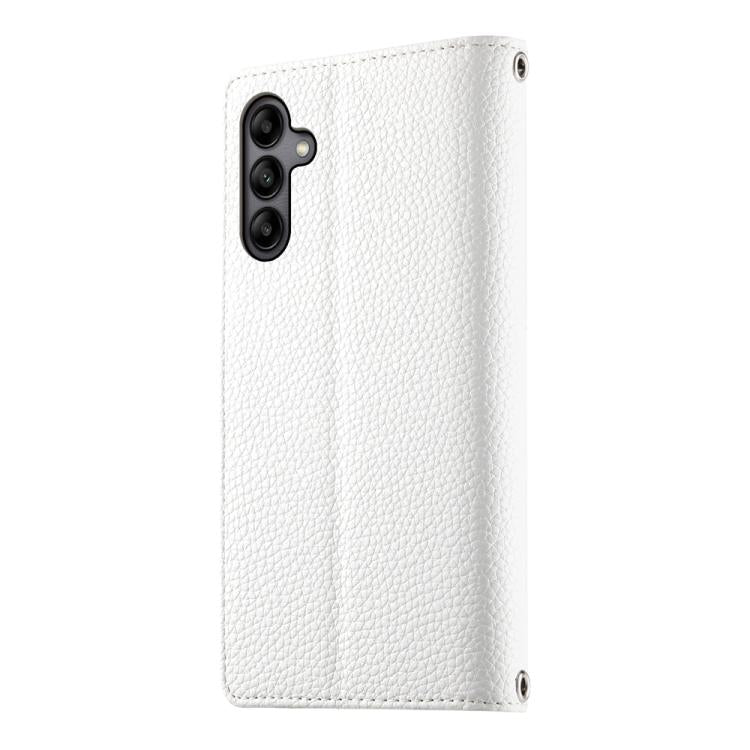 For Samsung Galaxy A05s Stitching Multi-card Zipper Wallet Leather Phone Case with Short Strap