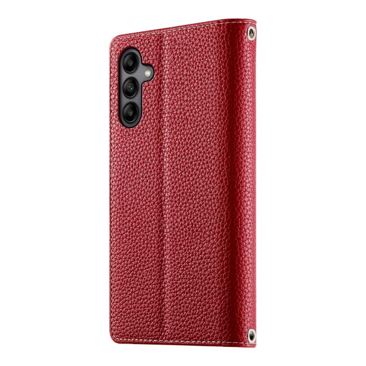 For Samsung Galaxy A05s Stitching Multi-card Zipper Wallet Leather Phone Case with Short Strap
