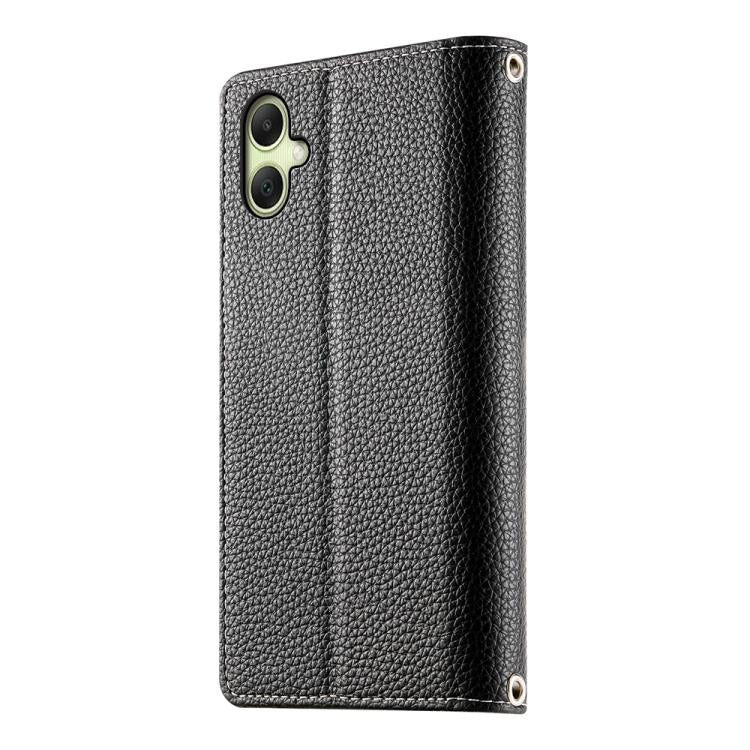 For Samsung Galaxy A06 4G / 5G / A07 4G Stitching Multi-card Zipper Wallet Leather Phone Case with Short Strap