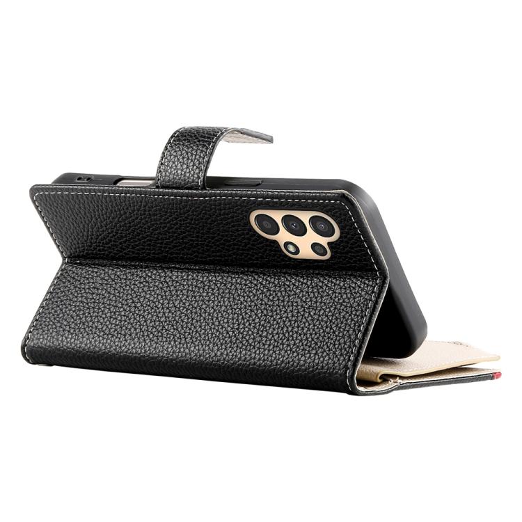 For Samsung Galaxy A13 4G / 5G / A04 / A04s Stitching Multi-card Zipper Wallet Leather Phone Case with Short Strap